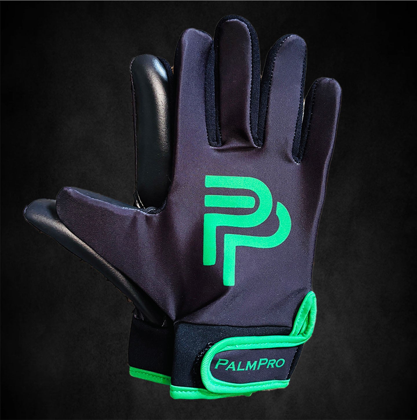 Green and Black Gaelic Gloves