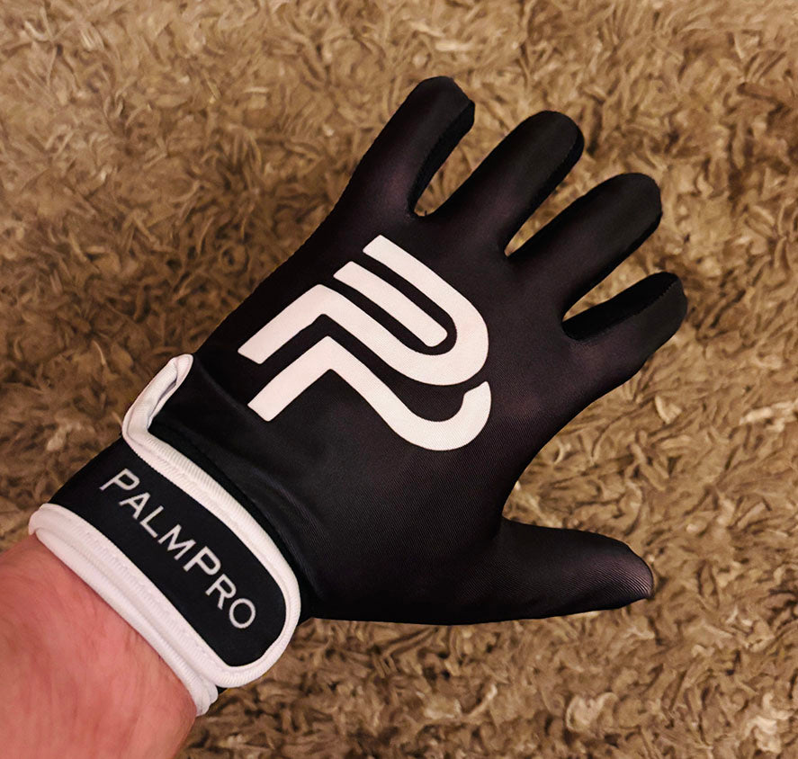 Black with White Gaelic Gloves