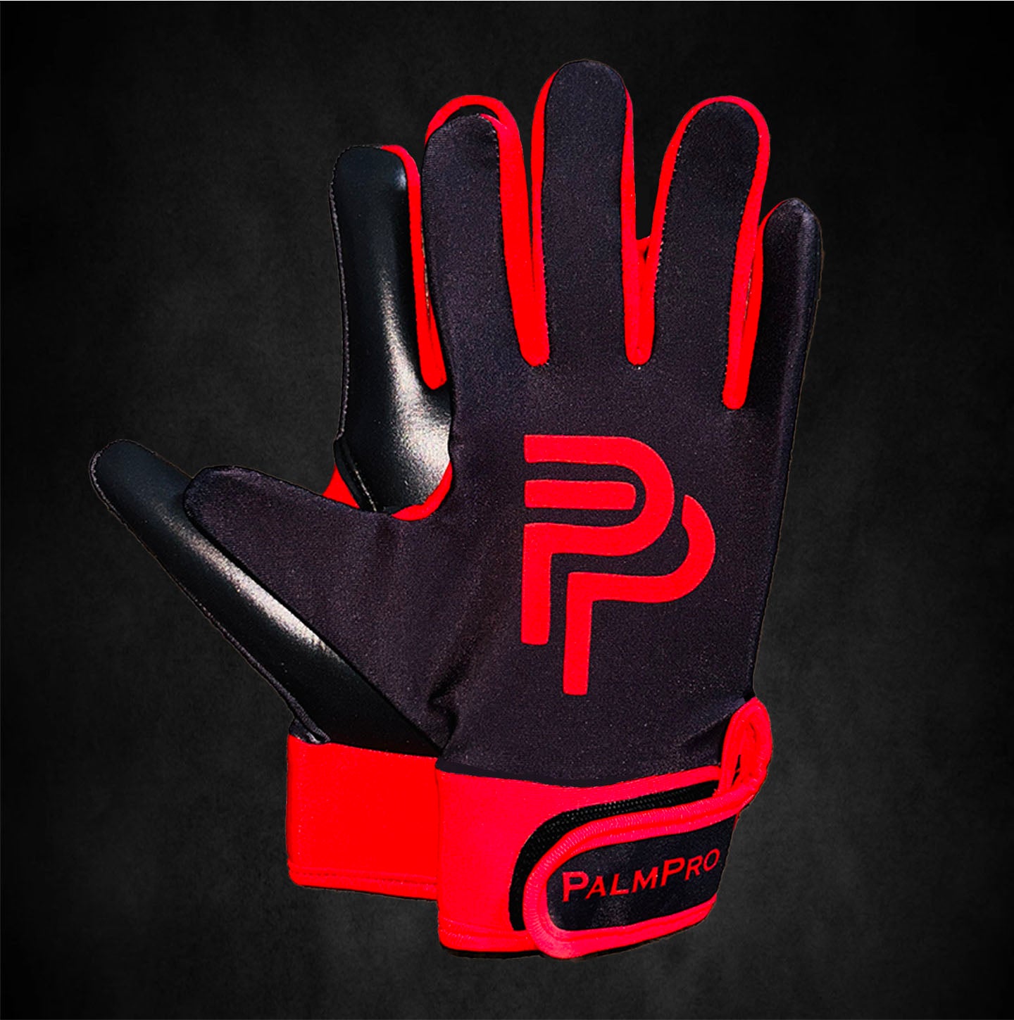 Red and Black Gaelic Gloves