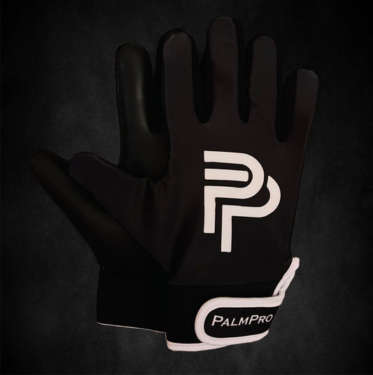 Black with White Gaelic Gloves