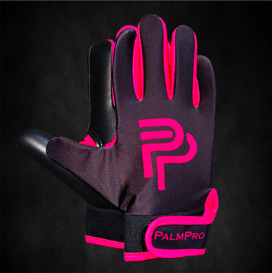 Pink and Black Gaelic Gloves