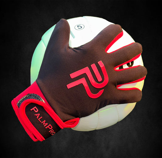 Red and Black Gaelic Gloves