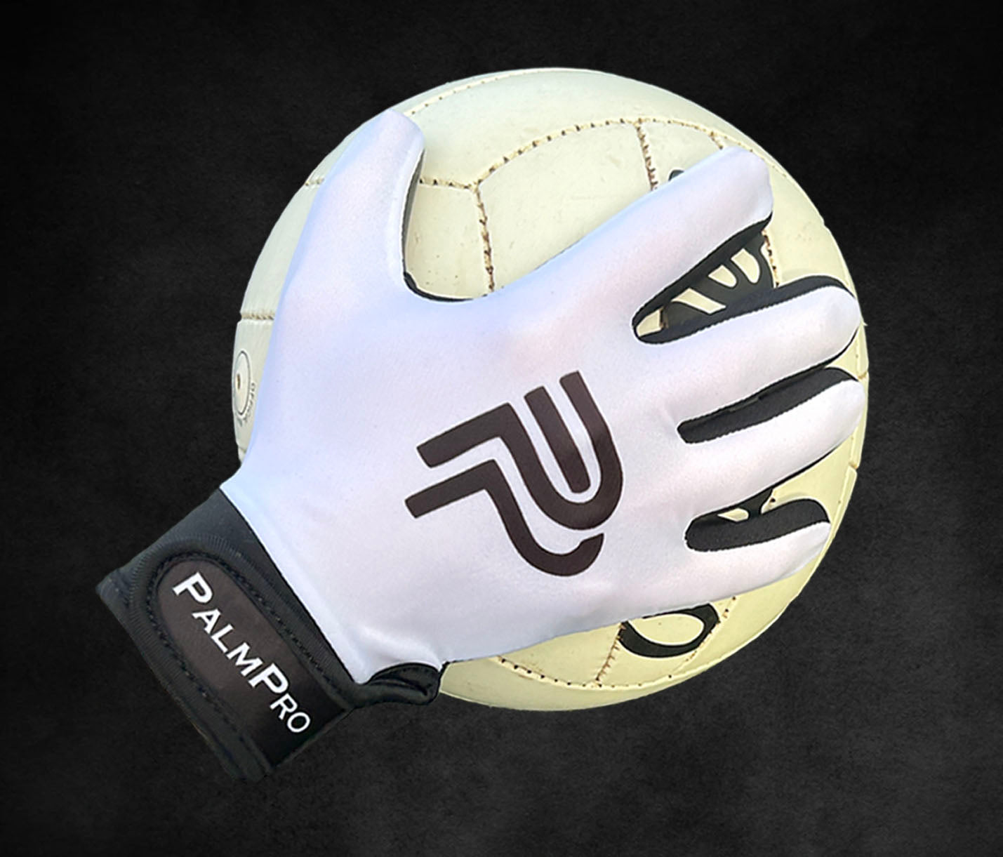 White with Black strap Gaelic Gloves