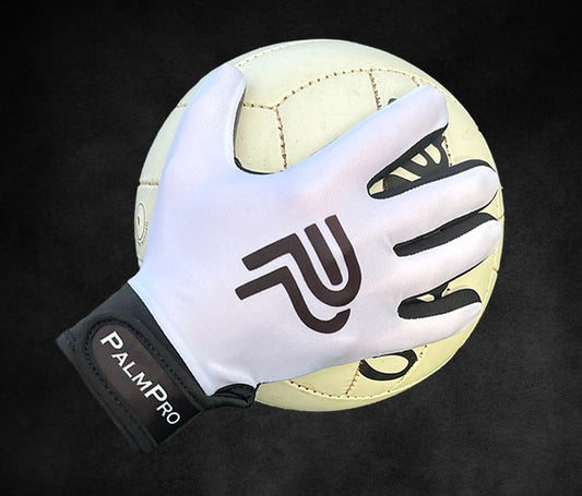 White with Black strap Gaelic Gloves