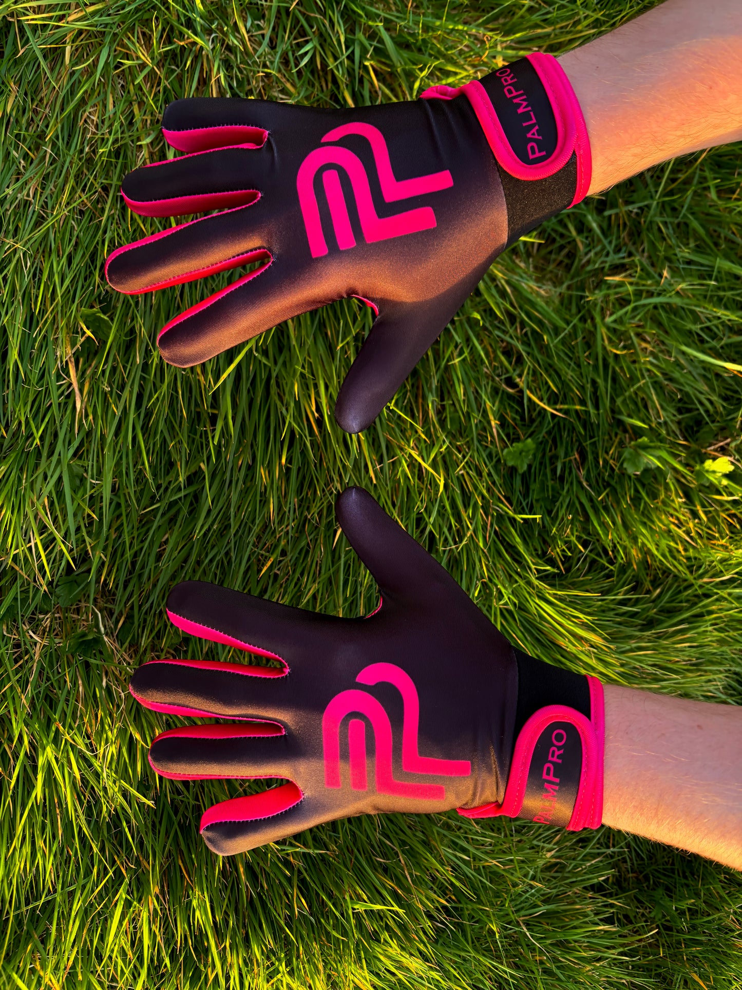 Pink and Black Gaelic Gloves